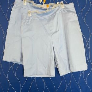 Two NWT blue Bermuda shorts by Time and Tru, Size L!